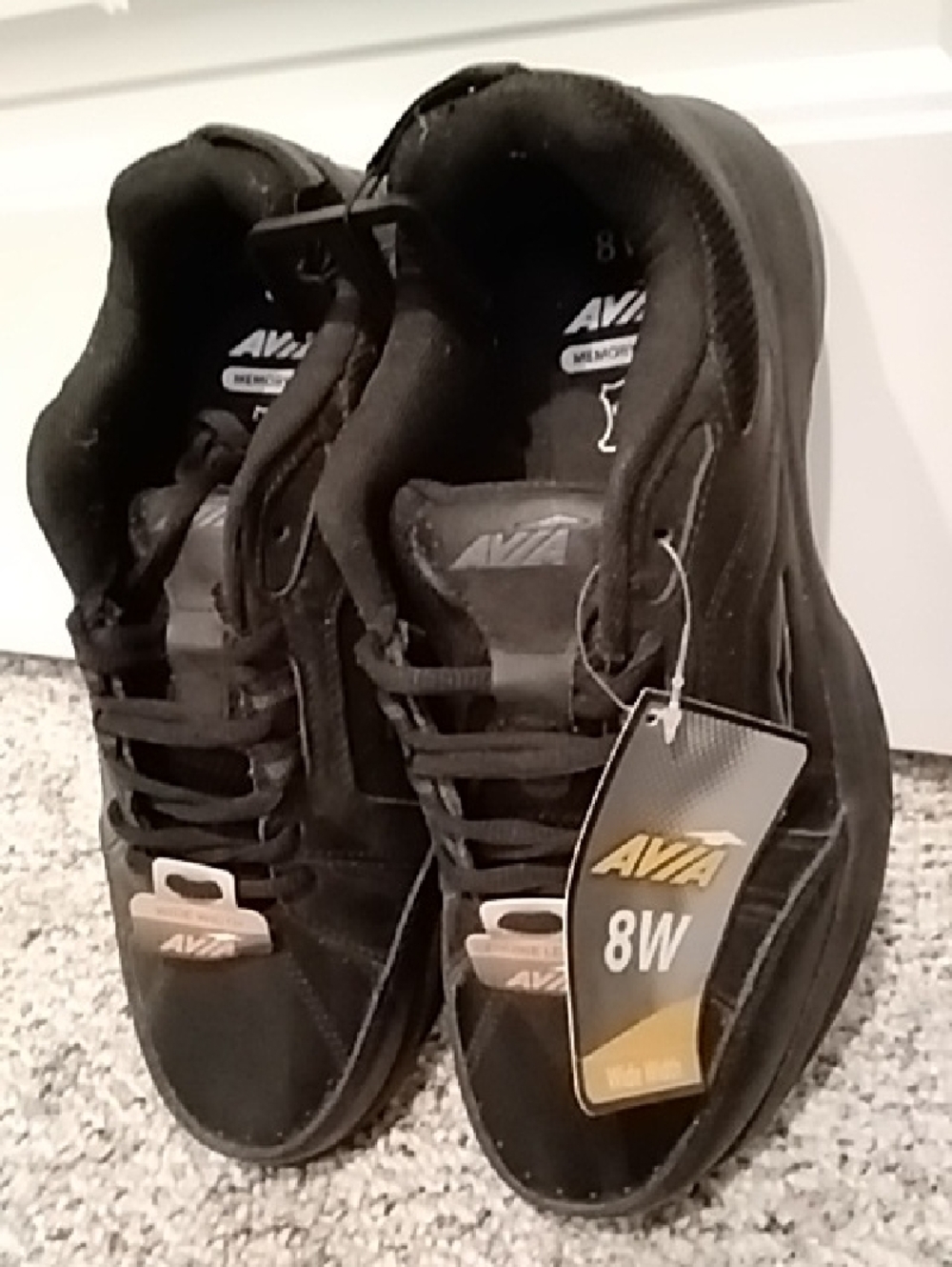Avia Black Men's Lace-Up Athletic Sneakers